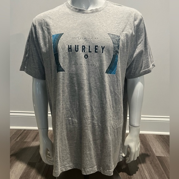 Hurley Logo Graphic T-shirt in Gray - Picture 3 of 8